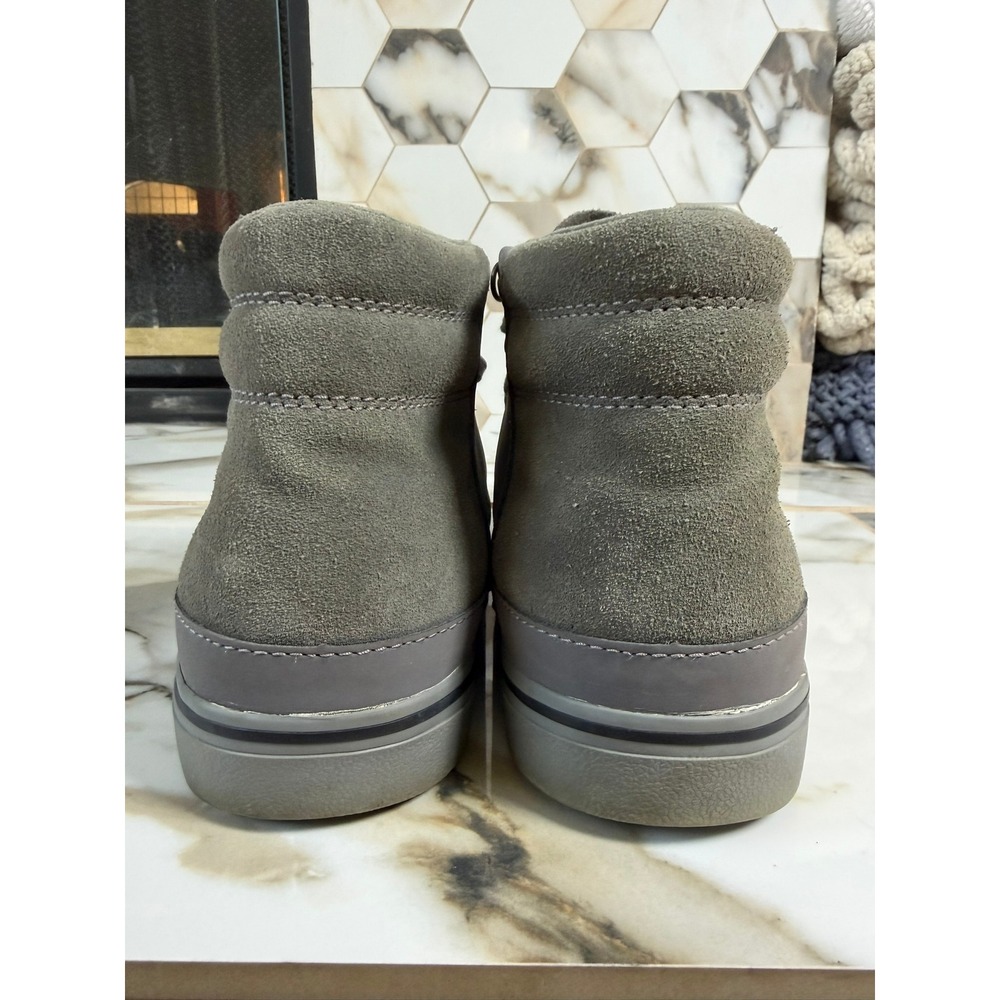 UGG Hoyt Waterproof High Top Sneaker Mens 9.5 Grey Leather Suede 1012615 - Picture 5 of 10